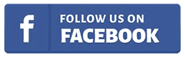 A blue facebook button with the words " follow us on facebook ".